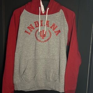 2 Indiana University hoodies Red and Gray Hoodie